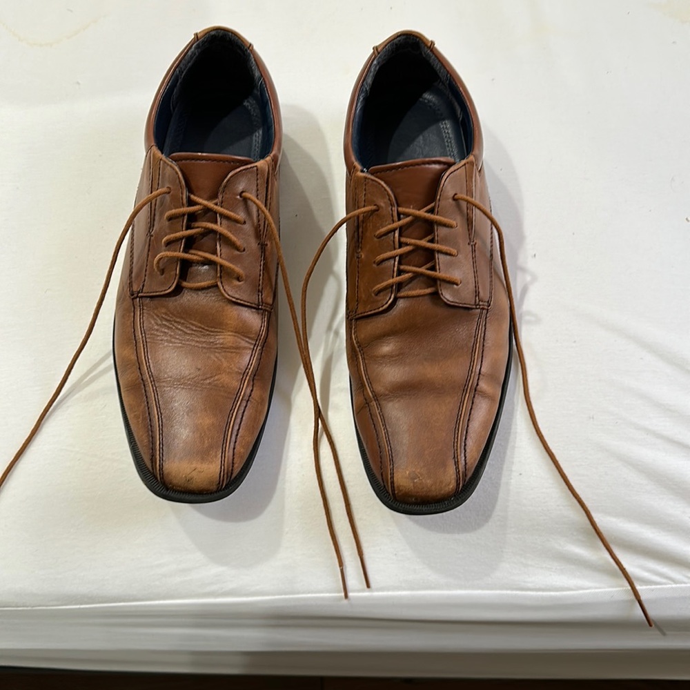 Brown leather docker dress shoes!